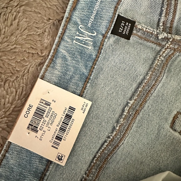 INC denim pants size 12/31 in new blue - Picture 12 of 16